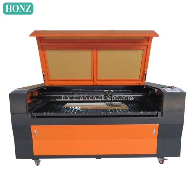 새로운 HONZHAN 좋은 품질! 두 배 머리 비금속 물자 레이저 조판공 HZ-1290 사용 2 판매를 위한 100 와트 이산화탄소 레이저 관