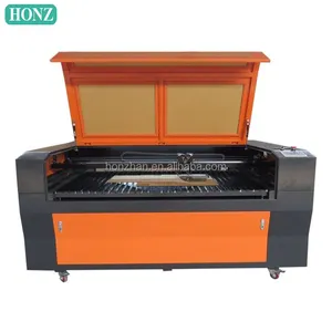 Honzhan 높은 생산 CO2 레이저 헤드 비금속 재료 레이저 조각기 HZ-1290 판매를 위해 2 개의 100Watt CO2 레이저 튜브를 사용합니다