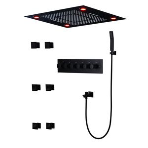Bagno Da <span class=keywords><strong>Incasso</strong></span> A Soffitto Montato Led <span class=keywords><strong>Termostatico</strong></span> SUS304 Soffione <span class=keywords><strong>doccia</strong></span> <span class=keywords><strong>Doccia</strong></span> a Cascata Set - Product Image 6