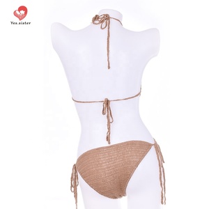 Costume da bagno intero da donna all'uncinetto maturo Sexy di alta qualità costume da bagno fatto a mano per donna - Product Image 4