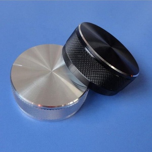 Máy Tiện Cnc 48X20Mm Xoay Núm Âm Lượng Nhôm Anodize Màu Đen/Vàng Với Núm Vặn Thẳng - Product Image 6