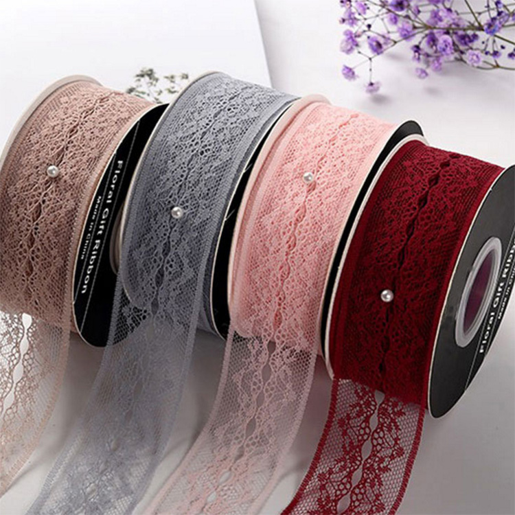 Hot Selling Multi Colors Gift Packaging Lace Ribbon