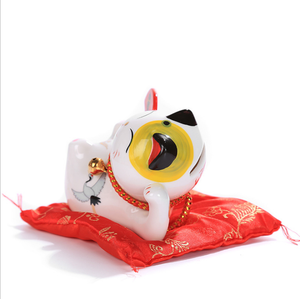 Tirelire en céramique de style japonais, chat porte-bonheur Maneki Neko, peinture mignonne - Product Image 2