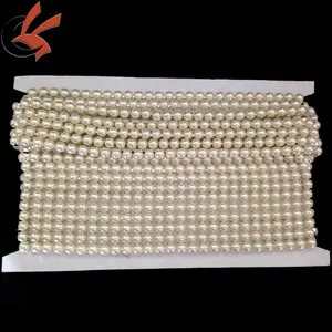 Decorazione di cerimonia nuziale della perla banding catena della tazza della torta della decorazione della catena della perla
