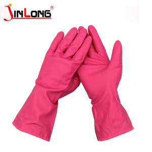 Gants de ménage imperméables en latex <span class=keywords><strong>rose</strong></span> de qualité alimentaire - Product Image 2