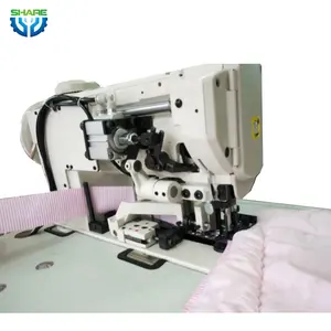 Máquina de coser para bordes de cinta de edredón Industrial, máquina de corte de costura para rebordear alfombras