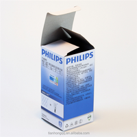 Emballage d'ampoule LED personnalisable haut de gamme Boîte en papier étanche avec gaufrage et stratification mate avec doublure en éponge