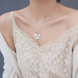 Daochong สร้อยคอส่วนบุคคลรูปหัวใจทำจากเงินสเตอร์ลิง925หัวใจสั่งทำ - Product Image 5