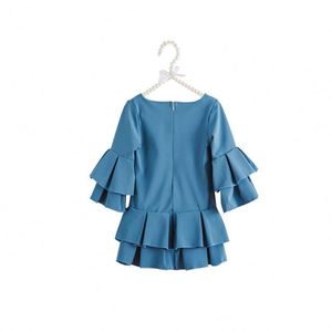 Vestito da bambina a vita alta di qualità di nuovo Design per ragazze a <span class=keywords><strong>manica</strong></span> <span class=keywords><strong>lunga</strong></span> - Product Image 2