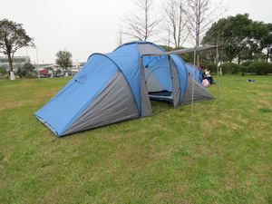 5-<span class=keywords><strong>6</strong></span> personnes 2 pièces grande <span class=keywords><strong>tente</strong></span> <span class=keywords><strong>familiale</strong></span> <span class=keywords><strong>tunnel</strong></span> de luxe pour camping en plein air étanche - Product Image 2