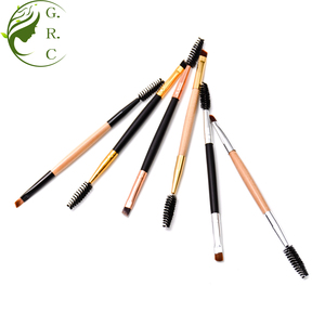 Outils de maquillage en or Eco Kabuki, étiquette privée, affichage Double face, cheveux 200 pouces, brosse à cils spojolie - Product Image 4
