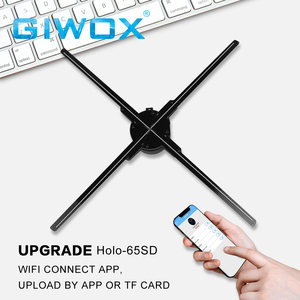 Giwox HOLO 65 Wifi 3D holografik ekran 3D Hologram Fan 1080P dört bıçakları 3D Hologram projektör kapalı açık kullanım için - Product Image 6