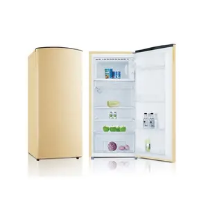 オプションの色のコンパクトなホテルの冷蔵庫の寸法のための190L卸売霜取り機械制御シングルドアスタンド