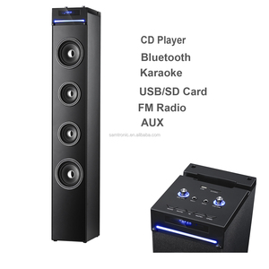 <span class=keywords><strong>Altavoz</strong></span> Inalámbrico de Madera de 2.0 Canales para SM-T10, <span class=keywords><strong>Altavoz</strong></span> de <span class=keywords><strong>Torre</strong></span> 5.0, Reproductor de <span class=keywords><strong>CD</strong></span>, Sistema de Karaoke para el Hogar - Product Image 5