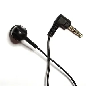 צד אחד wired 3.5mm אחד אוזן חד פעמי מונו אוזניות לשימוש יחיד