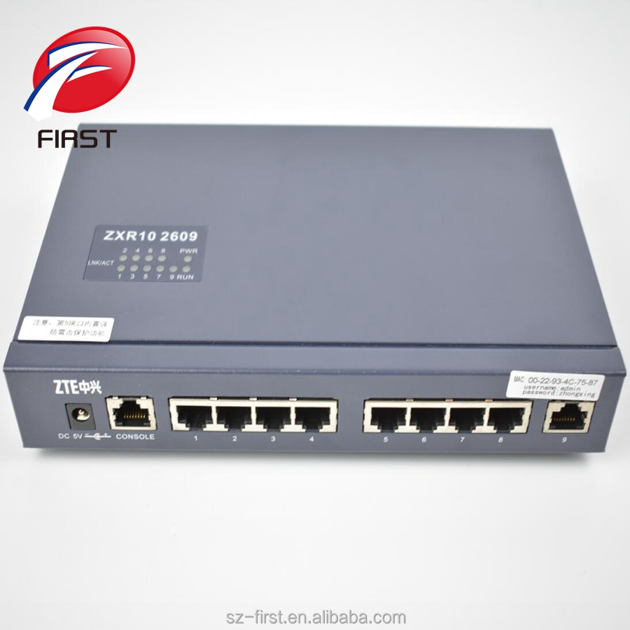 ZTE ZXR10 2609 EPON ОНУ AC коммутатора Fast Ethernet коррекции ошибок с 2 модуля питания