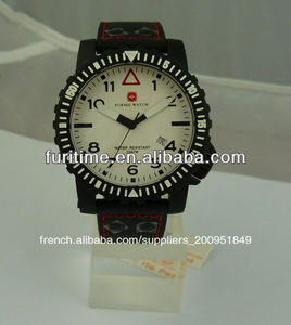 Montres pour hommes en cuir noir titane, <span class=keywords><strong>montre</strong></span> de <span class=keywords><strong>marque</strong></span> - Product Image 1