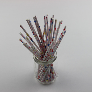 De color de <span class=keywords><strong>flor</strong></span> de la aleta de papel decoración palo - Product Image 3