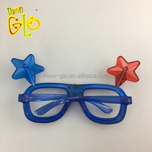 Night Party Lampeggiante Bicchieri di Plastica LED Occhiali Da Sole Stella per 4th of July - Product Image 5