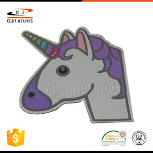 Applique de la flor de corte láser etiqueta bordada parche tejido - Product Image 3