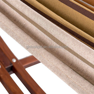 Hamaca doble <span class=keywords><strong>de</strong></span> algodón con soporte <span class=keywords><strong>de</strong></span> <span class=keywords><strong>madera</strong></span>, arco ensamblado, Patio, jardín, 13 pies - Product Image 3