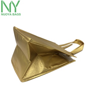 Tas Tangan Warna Dapat Dilipat, Kantung Es Pendingin Emas Pp Non-Woven - Product Image 3