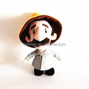 Customized Stuffed Plush Toy Farmer Old Man real Doll Man