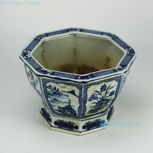 Jardinière en <span class=keywords><strong>porcelaine</strong></span> antique de style haut de gamme, motif de fleurs de la vallée, RYSZ01-OLD - Product Image 3