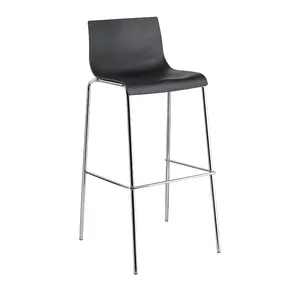 LK-3308 Promoção empilhável metal frame alta bar cadeira para mesa bar