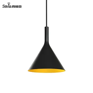 Savia modern indoor LED pendant lights aluminum ceiling hanging lamp 24W LED room ceiling hanging drop lamp for dining room