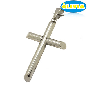 Olivia Aksesori Pria 2017 Mode Perak dan Emas Stainless Steel St Benedict Crucifix Liontin - Product Image 2