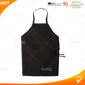 Wholesale <strong>White</strong> Black Baking Chef Bib <strong>Apron</strong> 100% MJS Spun Polyester Cooking Restaurant <strong>Apron</strong> with Pockets - Product Image 4