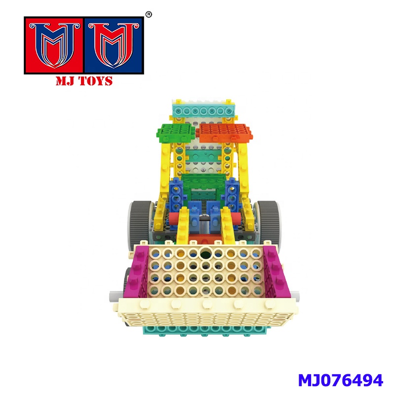 Бульдозер diy автомобиля 75 шт. строительство Электрический Блок игрушка для инновационных образовательных