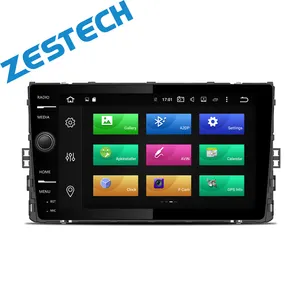 Zebech Factory Android 12 navigasi gps mobil untuk VW Polo dengan satu tombol 2018 pemutar dvd radio multimedia WIFI