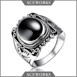 Acework joyería de moda de los hombres diseños 925 ágata anillo de piedra para los hombres - Product Image 1