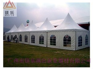 Tente de mariage de luxe 5x5m Chapiteau petit jardin pagode poteau en aluminium Double couche PVC Polyester extérieur Gazebo chapiteau <span class=keywords><strong>Barnum</strong></span> - Product Image 5