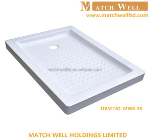 Modern Square Acrylic Solid Surface <strong>Shower</strong> Tray <strong>Plate</strong> CE Certified Shiny Surface Eco-Friendly Waterproof MATCH WELL MWS-15 Hotel - Product Image 6