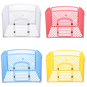 Pagar Anjing Kandang Hewan Peliharaan Aluminium Plastik Playpen Latihan Luar Ruangan - Product Image 2