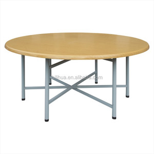 Mesa de comedor redonda moderna de madera para hotel a prueba de agua y aceite para uso en exteriores en restaurantes para cafetería y muebles - Product Image 5