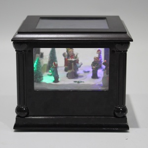 Caja Musical Navideña Animada <span class=keywords><strong>con</strong></span> <span class=keywords><strong>Movimiento</strong></span>, Escena de Pueblo Navideño, Bola de Nieve <span class=keywords><strong>con</strong></span> Luces LED - Product Image 5