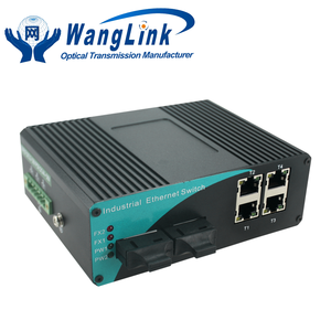 4 portas UTP <span class=keywords><strong>2</strong></span> Portas 1000 M Fibra Classe Industrial Ethernet Switch de Rede Gigabit - Product Image 2