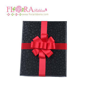 Caja de regalo embalaje accesorios pre-atado satén rojo flor <span class=keywords><strong>arquea</strong></span> con cinta elástica - Product Image 2