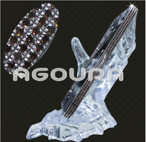 Plaqué or cristal de diamant de luxe assemblée logement moyen lunette, Cristal logement pour <span class=keywords><strong>iphone</strong></span> <span class=keywords><strong>4S</strong></span> - Product Image 3