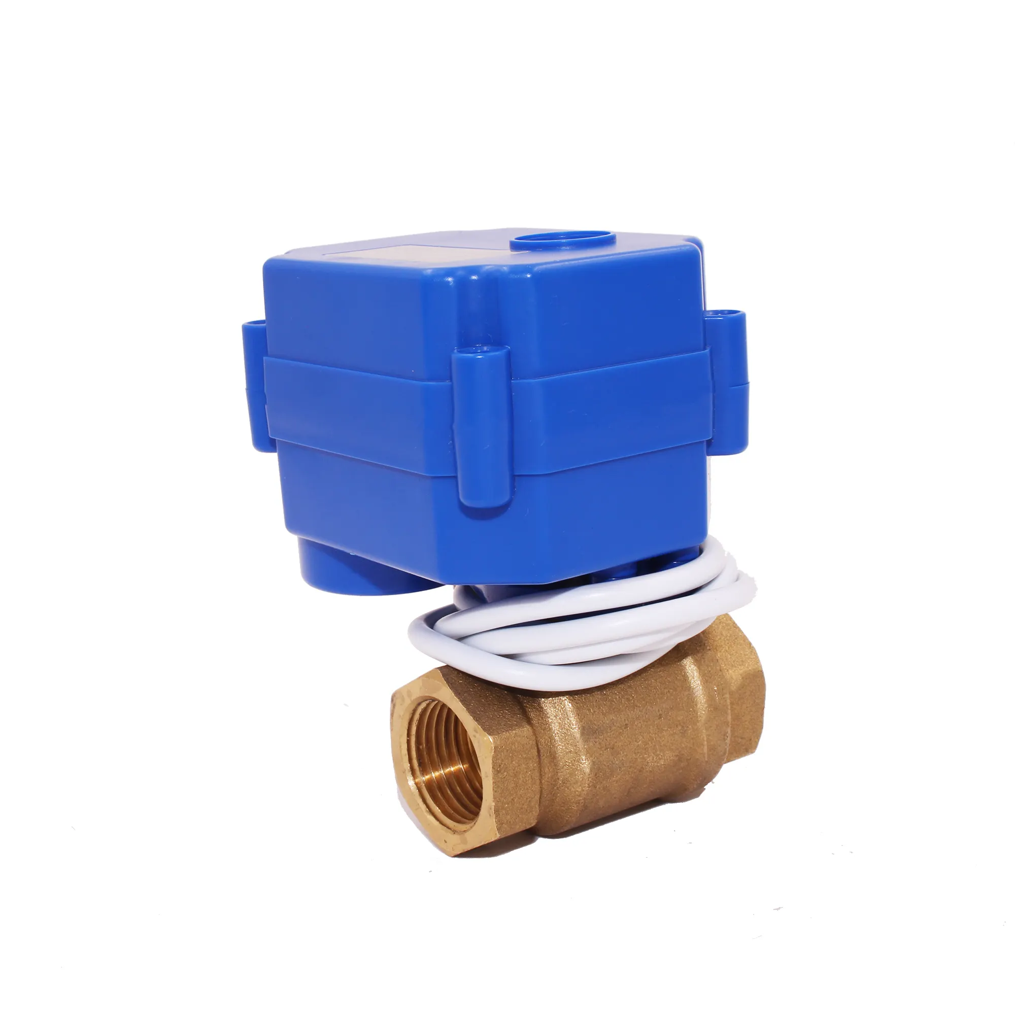 2-cách 12 v động cơ bóng van eletric thiết bị truyền động brass van nước tự động tắt điều khiển động cơ van