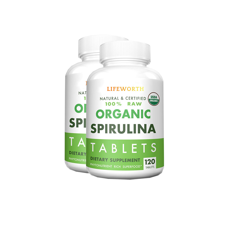 Таблетки LIFEWORTH spirulina maxima chlorella