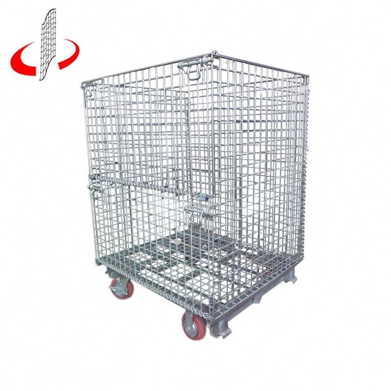 En gros Prix Pliable Galvanisé Récipient En Métal Tressé Pliable