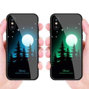 Leucht gehärtetem fall glow in <span class=keywords><strong>the</strong></span> dark für iphone x samsung s9 - Product Image 6