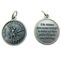 Tùy Chỉnh Archangel Saint St Michael Với Cầu Nguyện Bảo Vệ Công Giáo Saint Medal