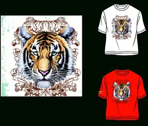 High stretch CMKY color wholesale custom t-shirt heat transfer sticker printing