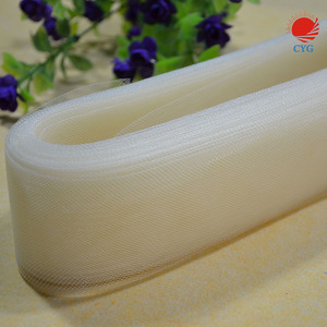 Bán Buôn Ánh Sáng Ngà Ngựa Tóc Bện <span class=keywords><strong>Crinoline</strong></span> 4 Inch Vải Cứng Crin 100Mmfor Wedding Dress Shaping - Product Image 2